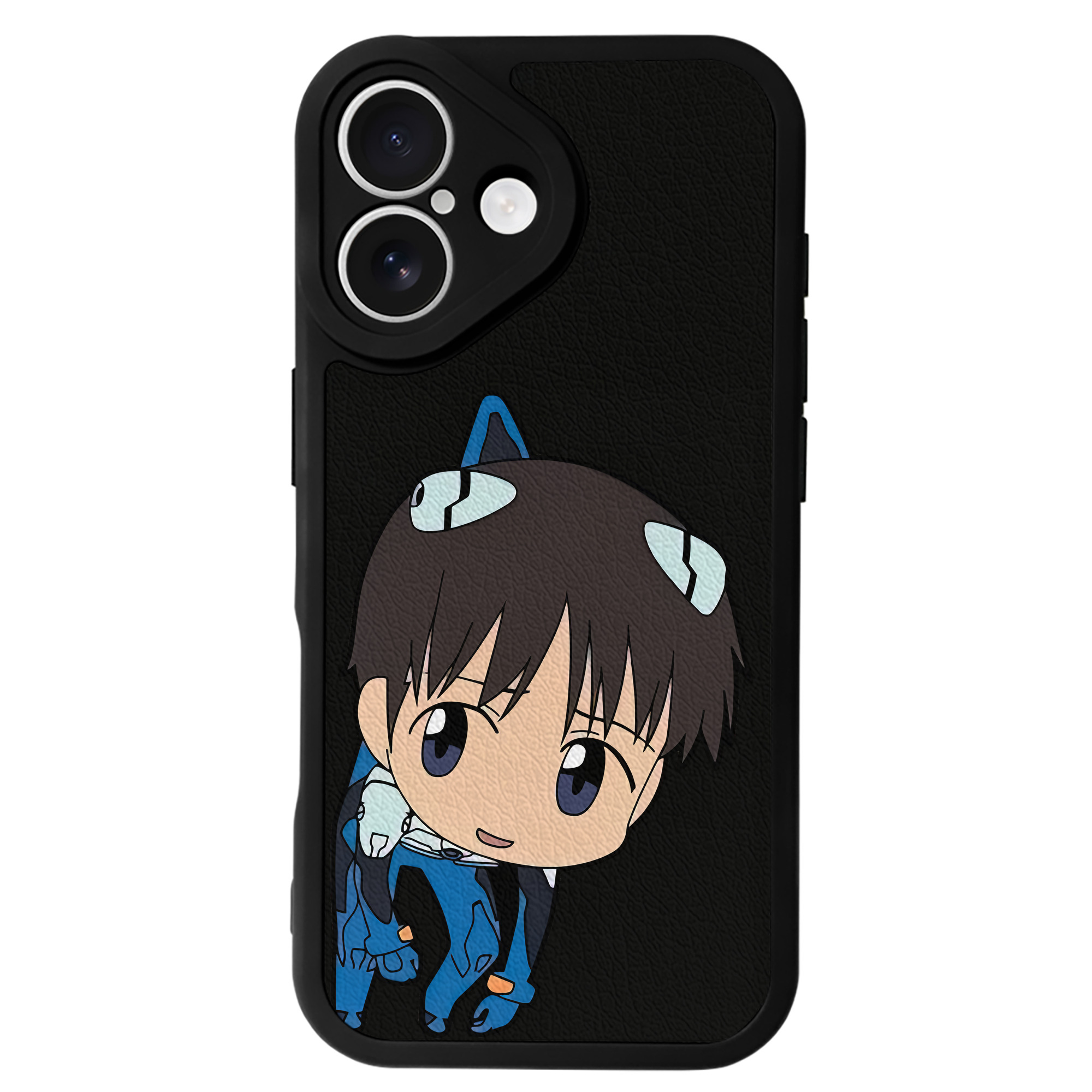 （画像用） EVA 新世紀エヴァンゲリオン 【iPhone 16シリーズ対応】シリコンスマホケース（レザー調） 材質：シリコン